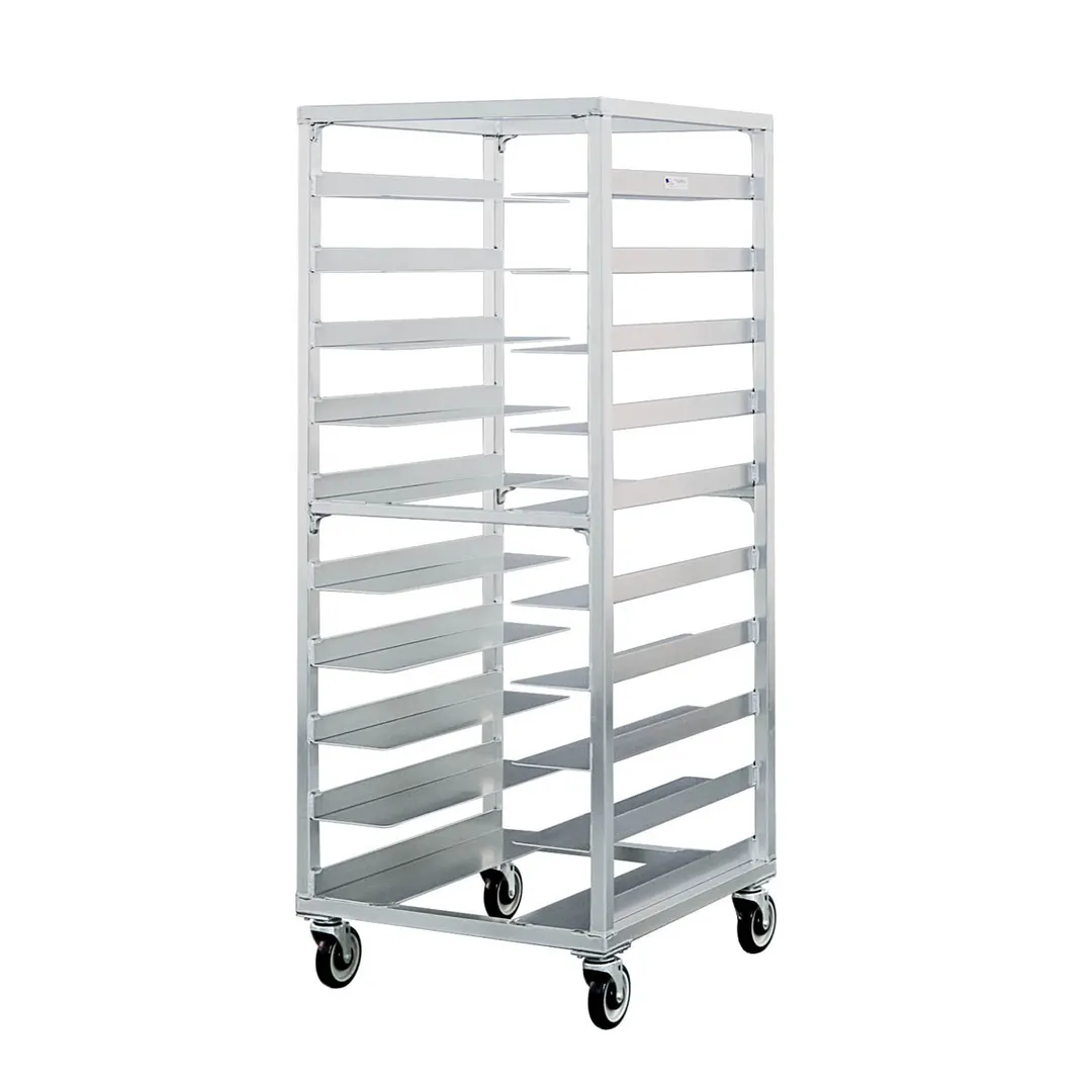 New Age 96058 10 Pan Aluminum Universal Bun / Sheet Pan Rack w/ 6" Bottom Load Slides