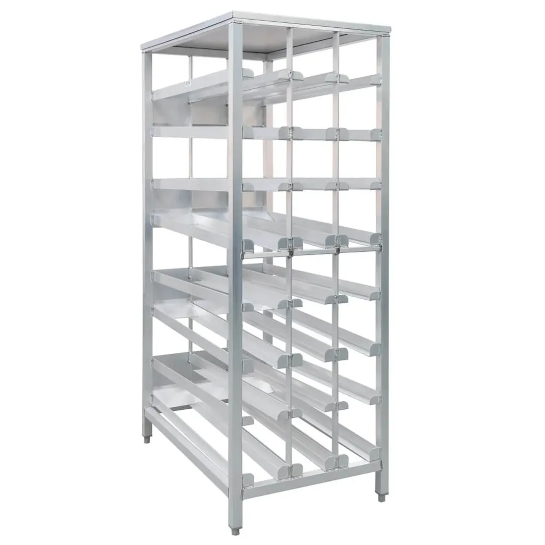 New Age 97294 Stationary First in First Out Can Rack with 156 #10 Cans Capacity, Adjustable Feet