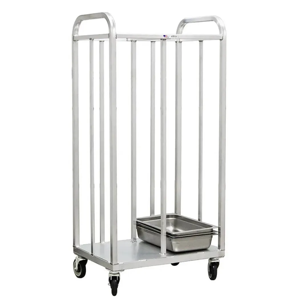 New Age 98195 64" High Steam Table Pan Dolly w/ 2 Bay and 1000 lb Capacity