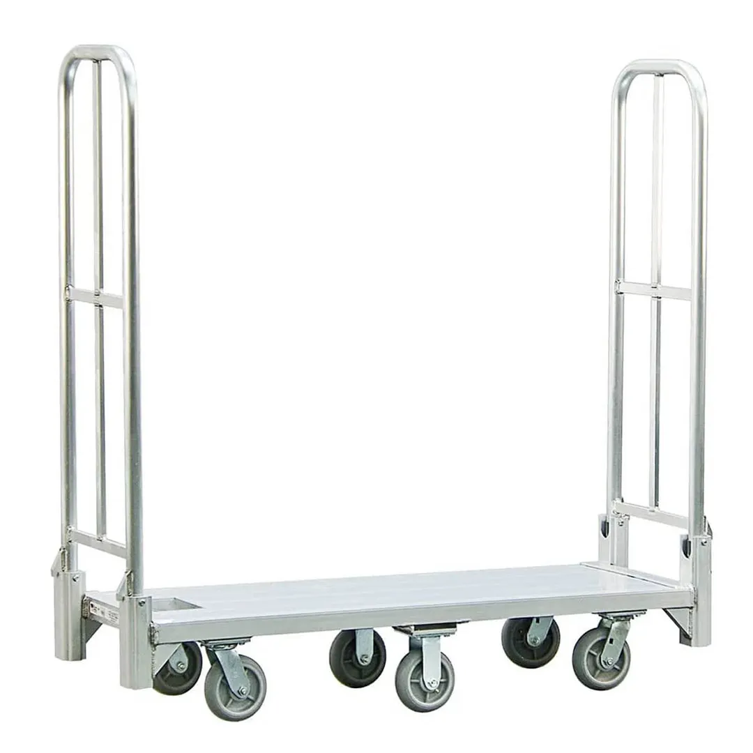 New Age BDT18566 Bulk Delivery Truck, 18x63x61, 1200 lb, Steel Frame, Dual Handle, 6 Casters