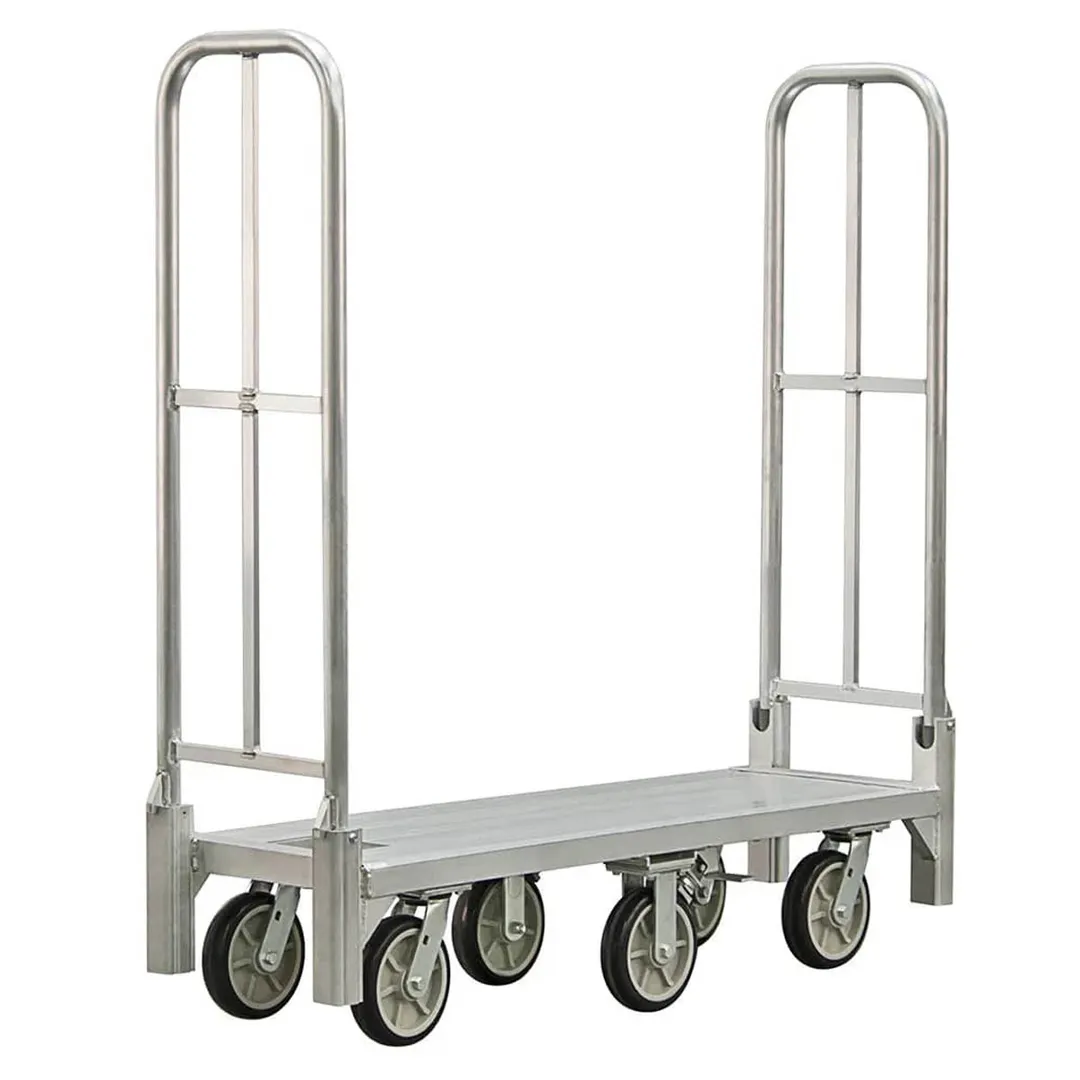 New Age BDT18568 1200 lb Bulk Delivery Truck, 18x63x61, Aluminum Frame, Dual Handle, 8 Inch Casters