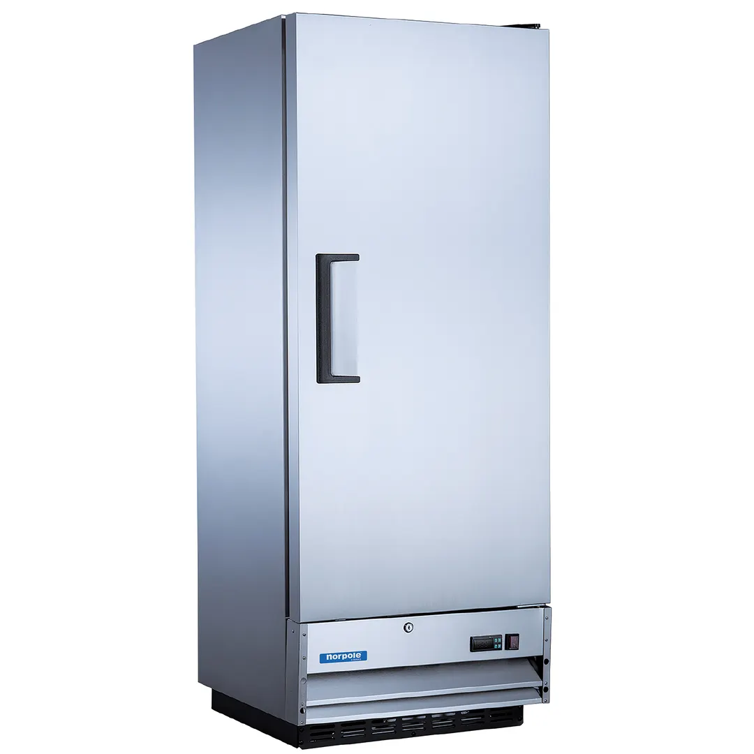 Norpole NE12R 25" 1-Section Reach-In Refrigerator w/ Solid Door, Bottom-Mount, 12 cu. ft.