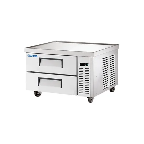 Norpole NPCB-36 36" 2 Drawers Refrigerated Chef Base, 7 cu. ft., (2) full and (6) 1/6 pans capacity