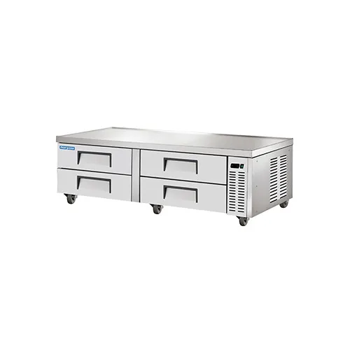 Norpole NPCB-72 72" 4 Drawers Refrigerated Chef Base, 16 cu. ft.,  (8) full pans capacity