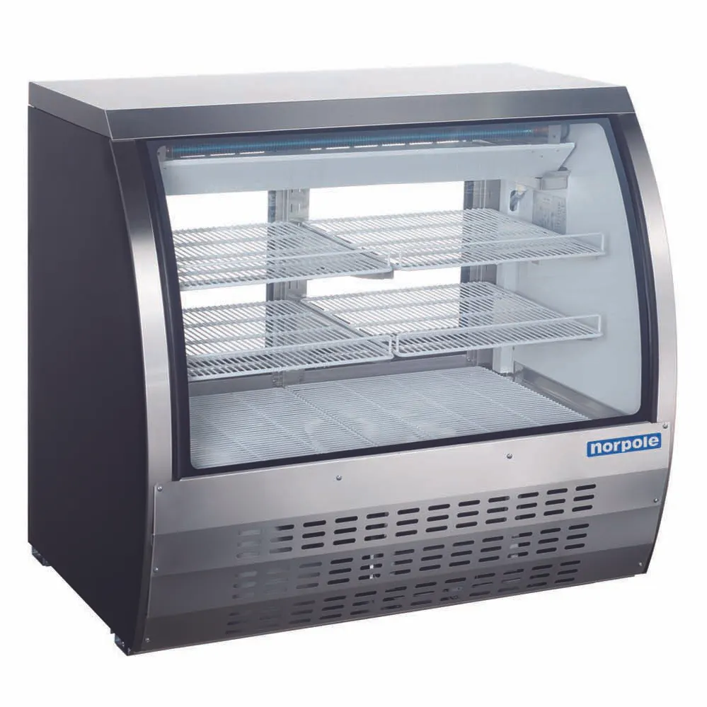 Norpole NPDC-48B 47" Curved Refrigerated Deli Display Case