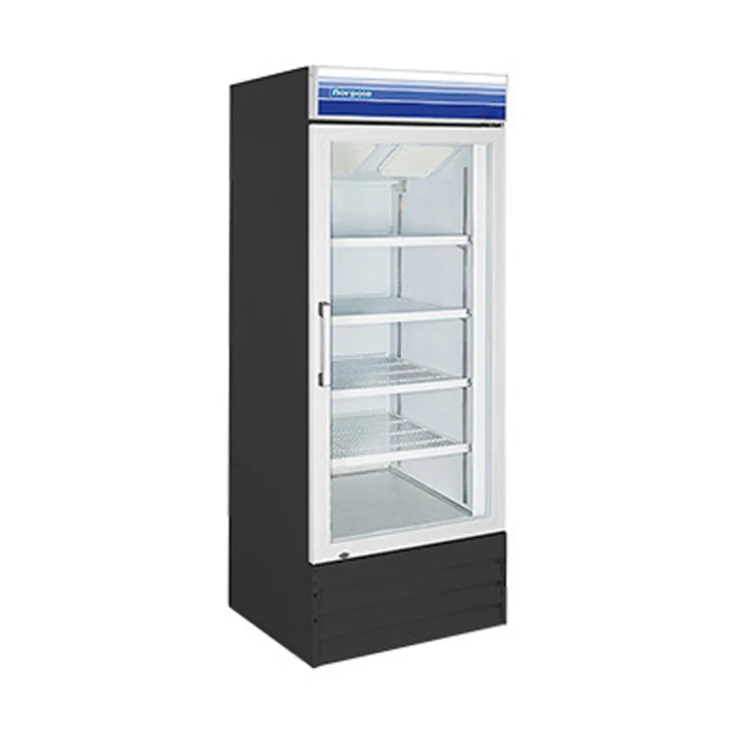 Norpole NPGR1-SB 28" 1-Section Merchandiser Refrigerator in Black, 23 cu. ft.