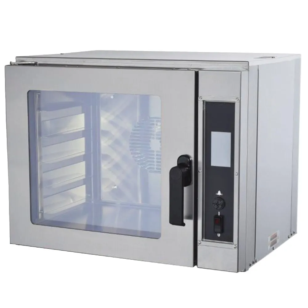 NU-VU NCOT5 Single-Deck Half-Size Electric Convection Oven w/ Programmable Touch Controls
