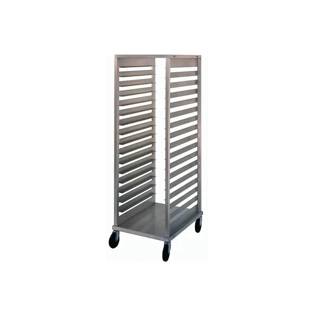 NU-VU SB-2 17 Pan End Load Aluminum Full Size Bun / Sheet Pan Rack, Unassembled
