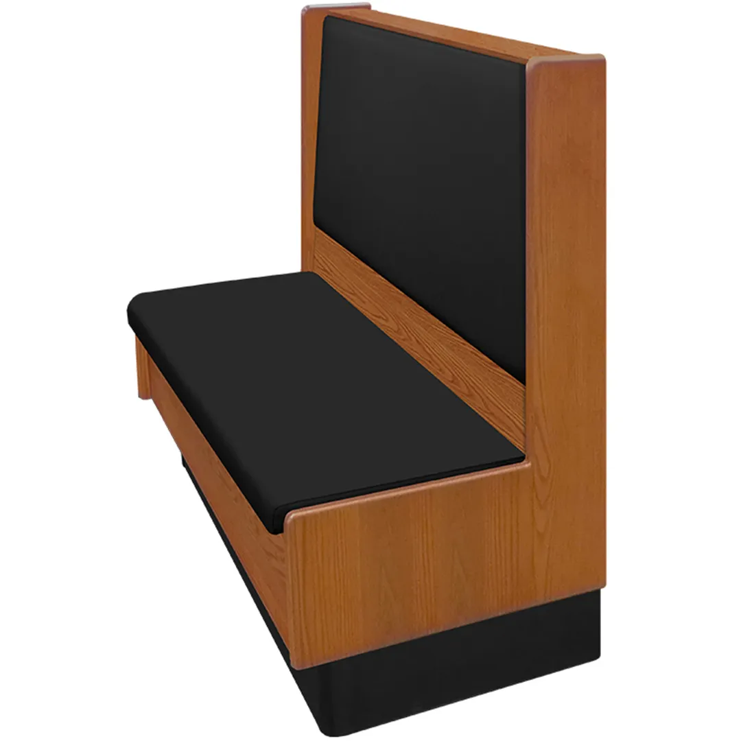 Oak Street ARST-4842-SGL-VSUB 48" Single Aristocrat Booth, Upholstered Back & Seat, Oak Wood Frame, 42"H