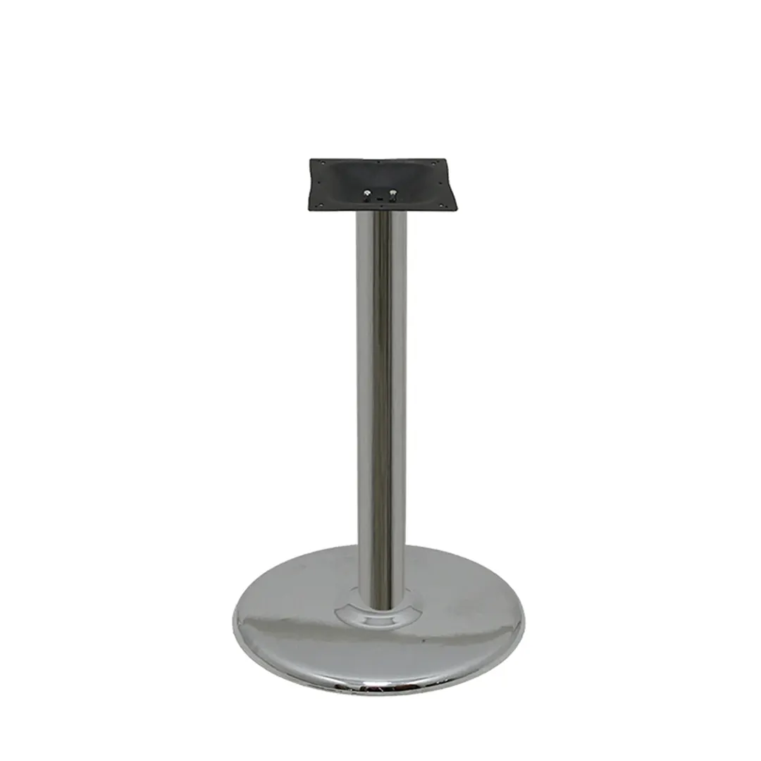 Oak Street B22DISC-CHR-STD 22" Dia. Chrome Restaurant Table Base, 28-3/4" Height, Steel