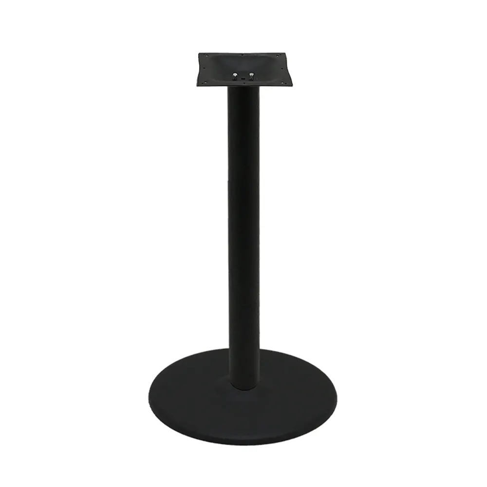 Oak Street B22DISC-CTR 22" Dia. Counter Height Steel Table Disc Base, Black Sandtex Finish