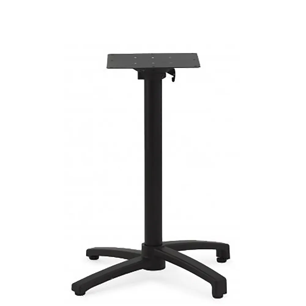 Oak Street B2626F-STD 26x26" Aluminum Table Base, Black Finish, 3" Column, Adjustable Height