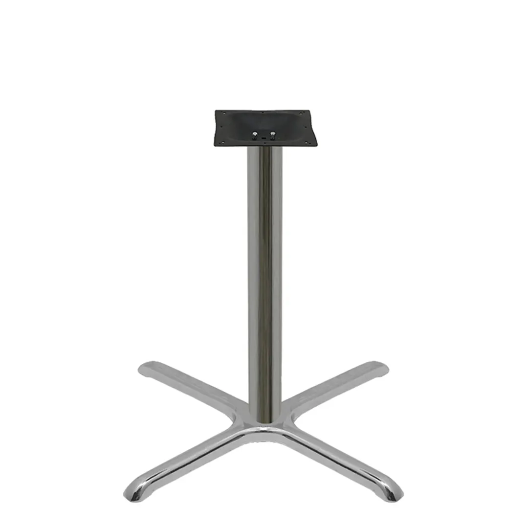 Oak Street B30CHR-STD 30x30 Restaurant Table Base, 3 Column, Chrome, Steel