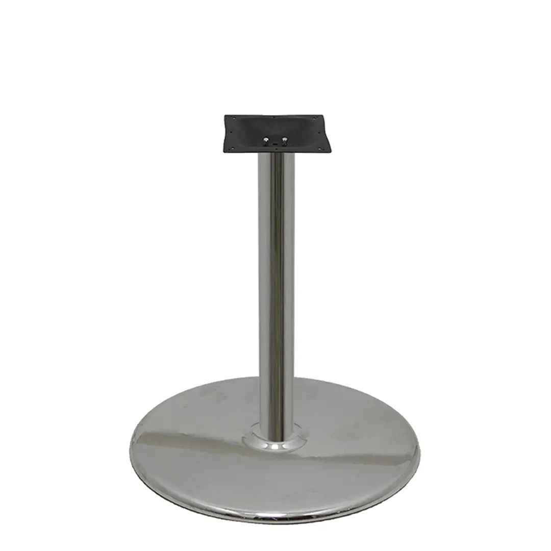 Oak Street B30DISC-CHR-STD 30in Dia Chrome Table Disc Base, 4in Column, Steel