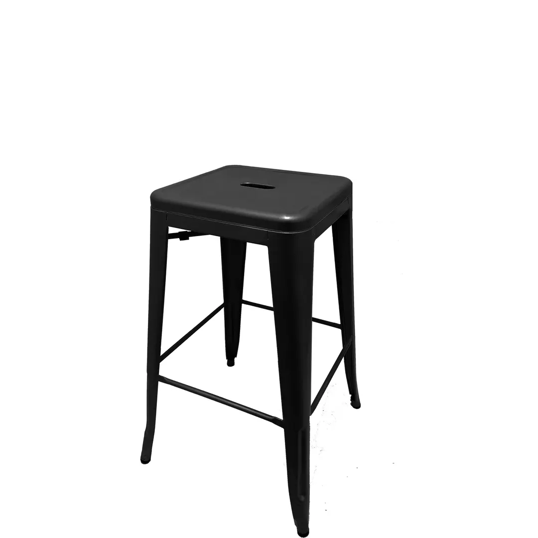 Oak Street BB-820-BLK-XL Xl Brewhouse Stacking Bar Stool, Indoor