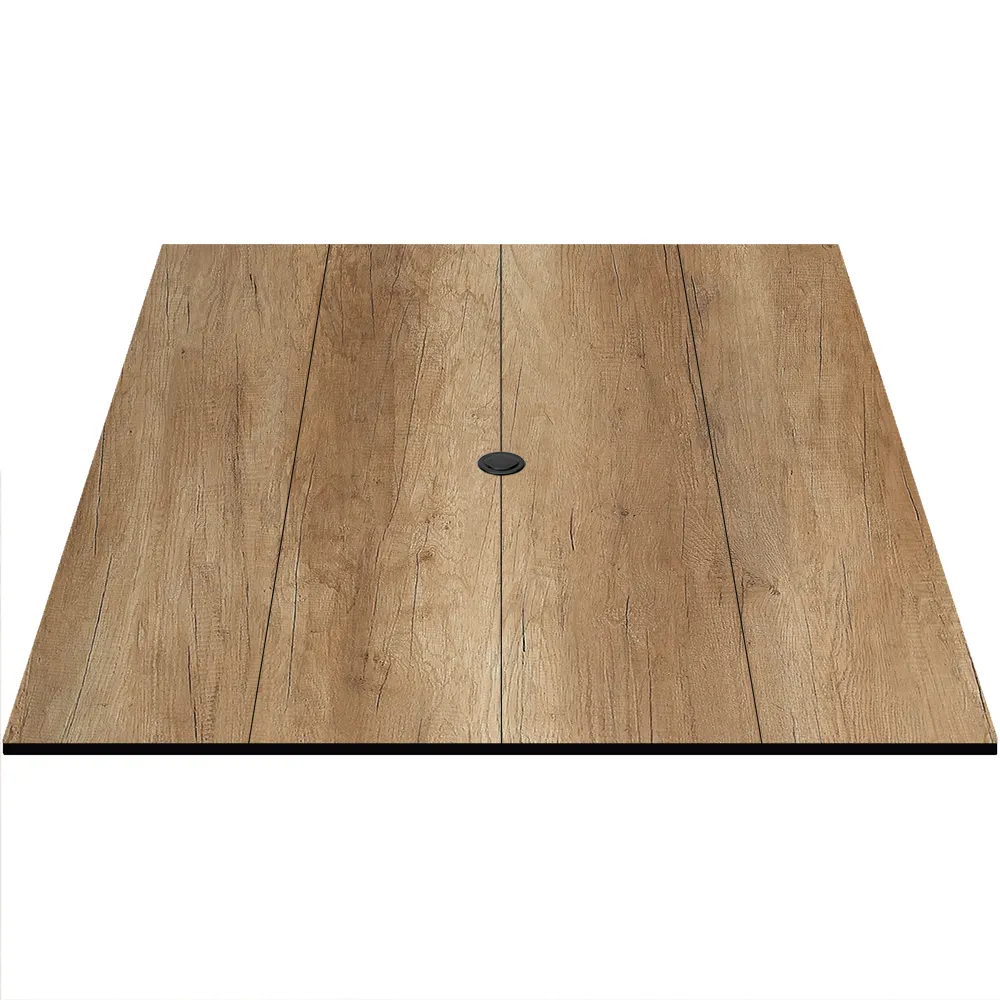 Oak Street CC3636 Compcor Square Table Top, 36x36, 12mm Thick, Vintage Oak Finish, Weather Resistant Phenolic Resin