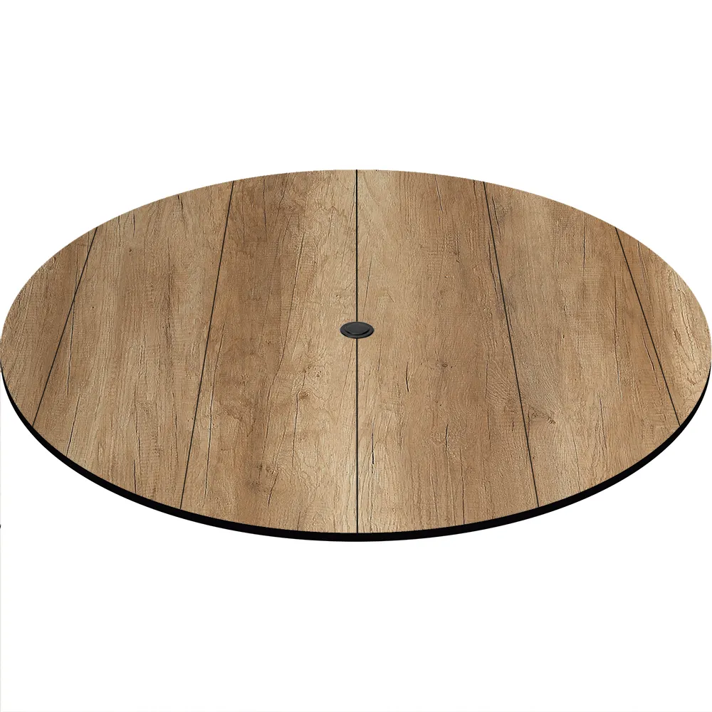 Oak Street CC36R COMPCOR Round Table Top, 36" Dia., 12mm Thick, Weather Resistant, Phenolic Resin with High Pressure Laminate