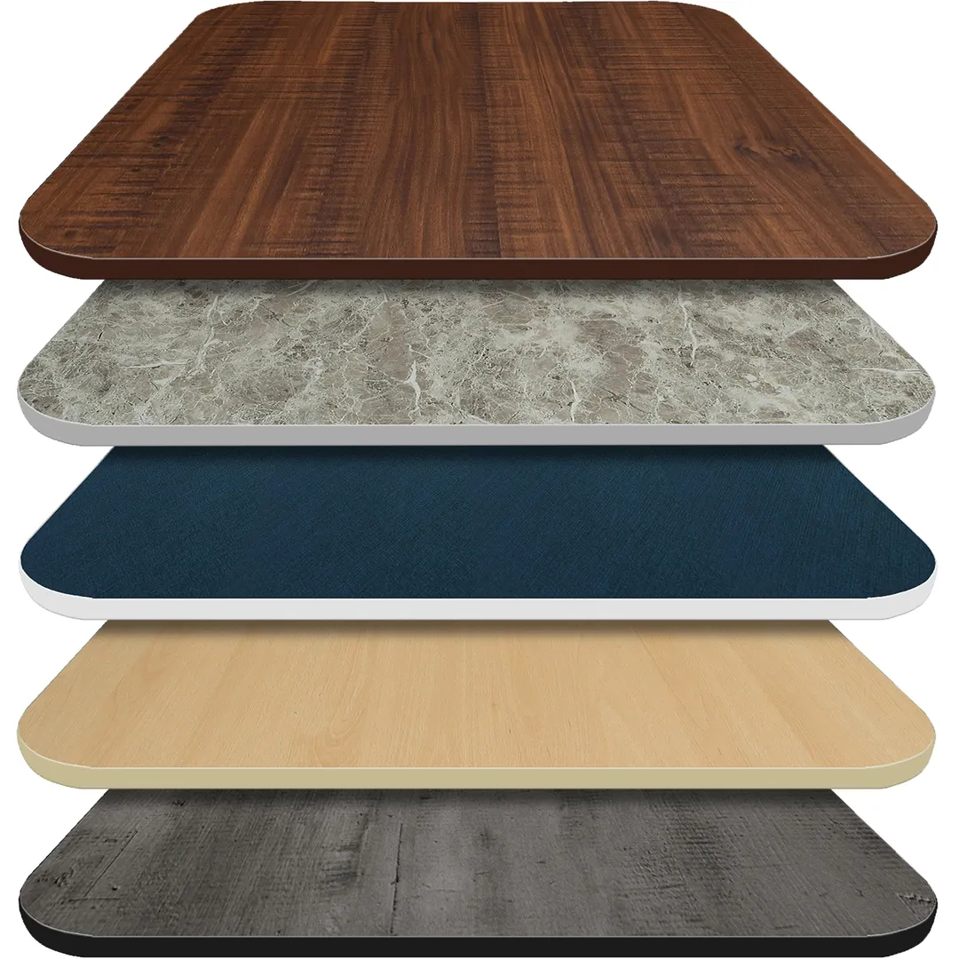 Oak Street CTM3636-1 36" X 36" Laminate Table Top, T-Mold Edge