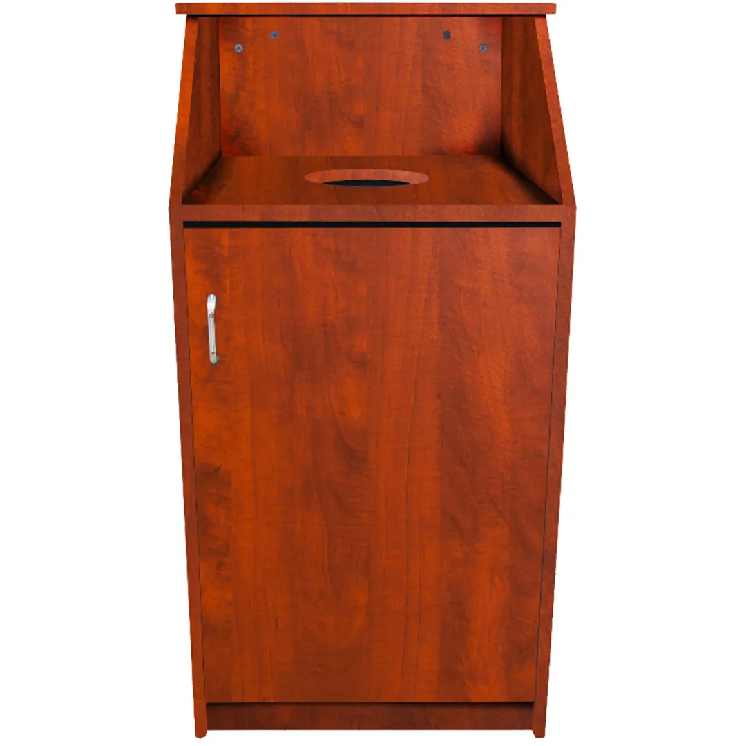 Oak Street M8510-CH-UNASSEMBLED Cabinet Style Trash Receptacle
