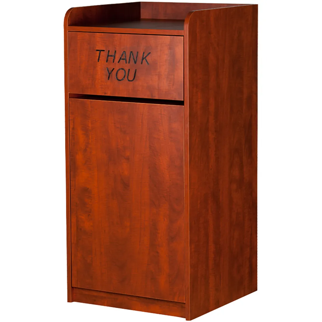 Oak Street M8520-CH-UNASSEMBLED Cabinet Style Trash Receptacle