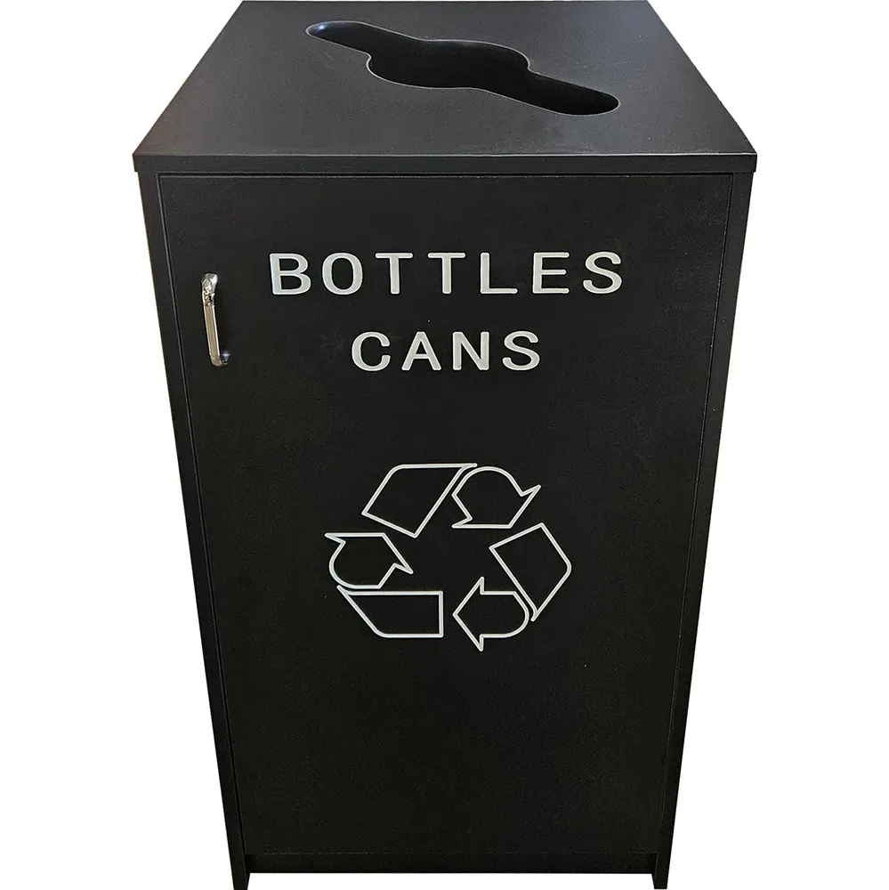 Oak Street M8540-BLK Recycling Unit, Bottles & Cans