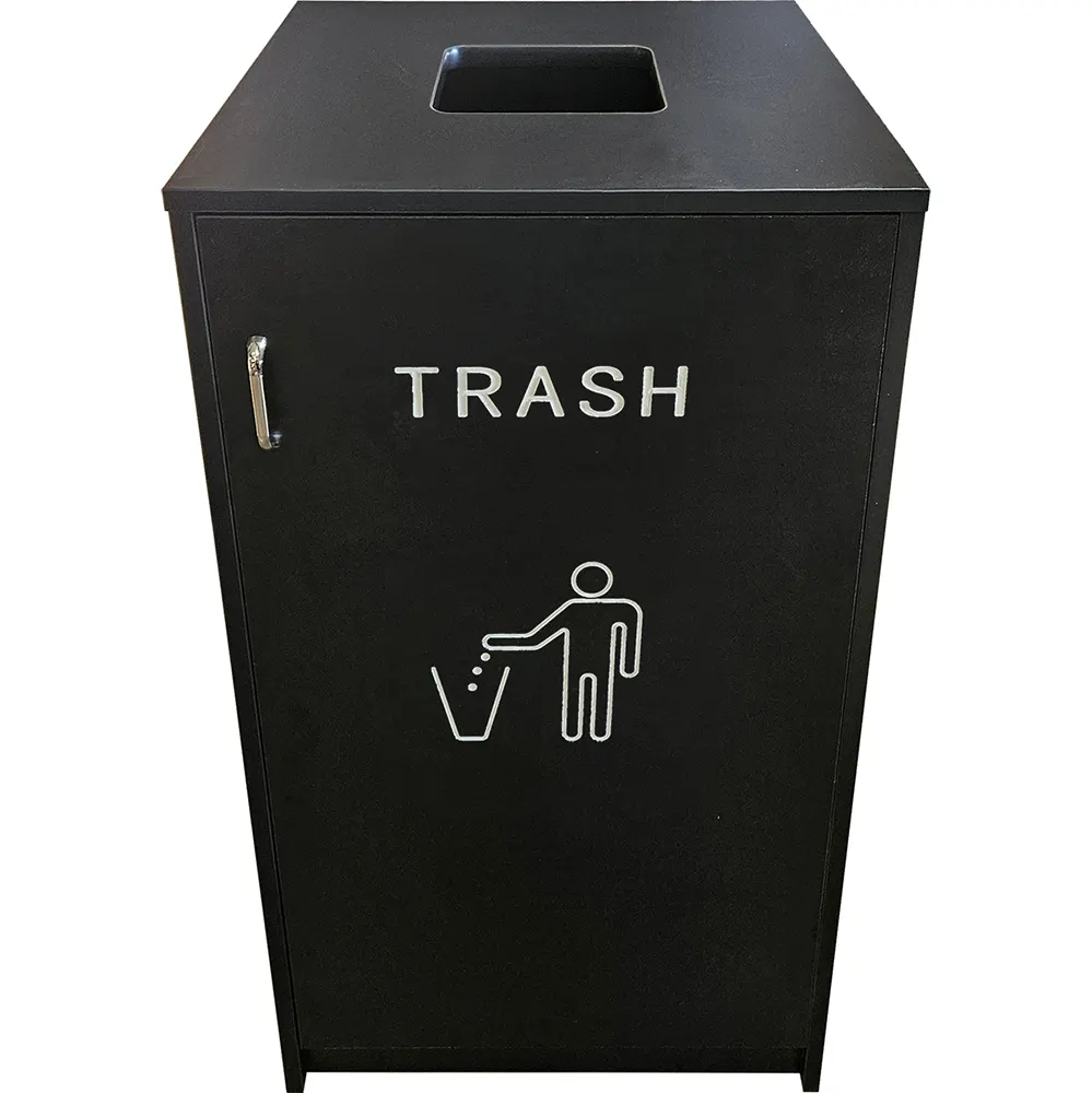 Oak Street M8560-BLK Recycling Unit, Trash