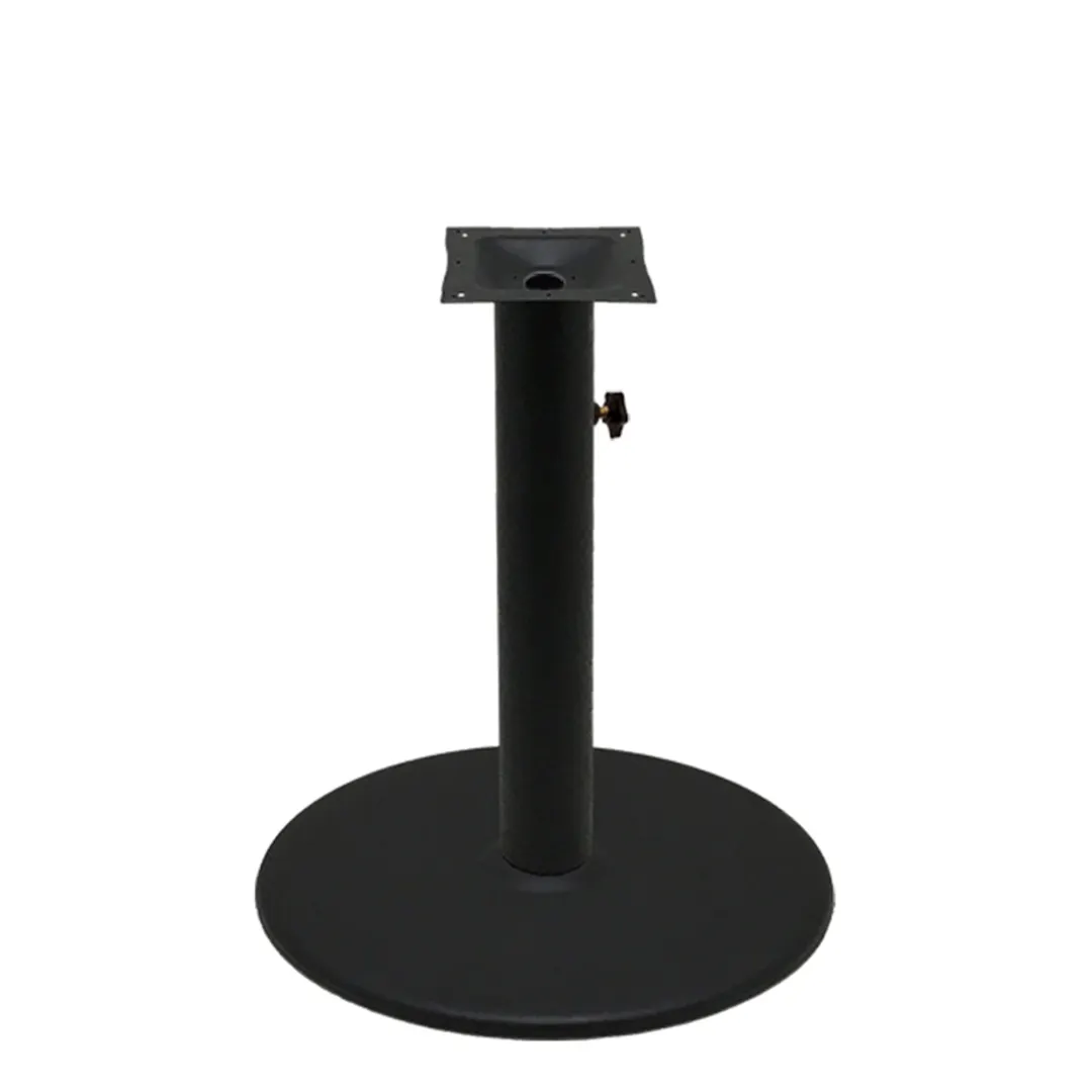 Oak Street OD-B30DISC-4-STD 30in Dia Table Disc Base, Dining Height, Durafinish, 4in Column, Stamped Steel
