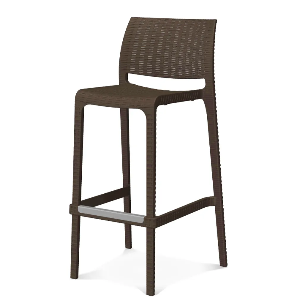 Oak Street OD-BS-736-CB Olympus Stacking Bar Stool, Indoor/Outdoor