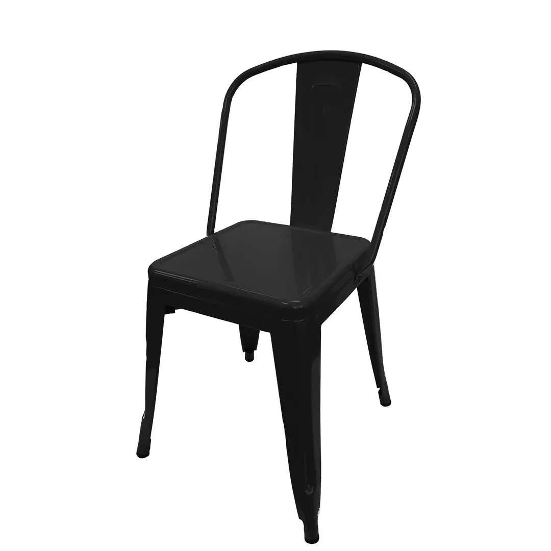 Oak Street OD-CM-820-BLK-XL Xl Brewhouse Stacking Dining Chair, Indoor/Outdoor