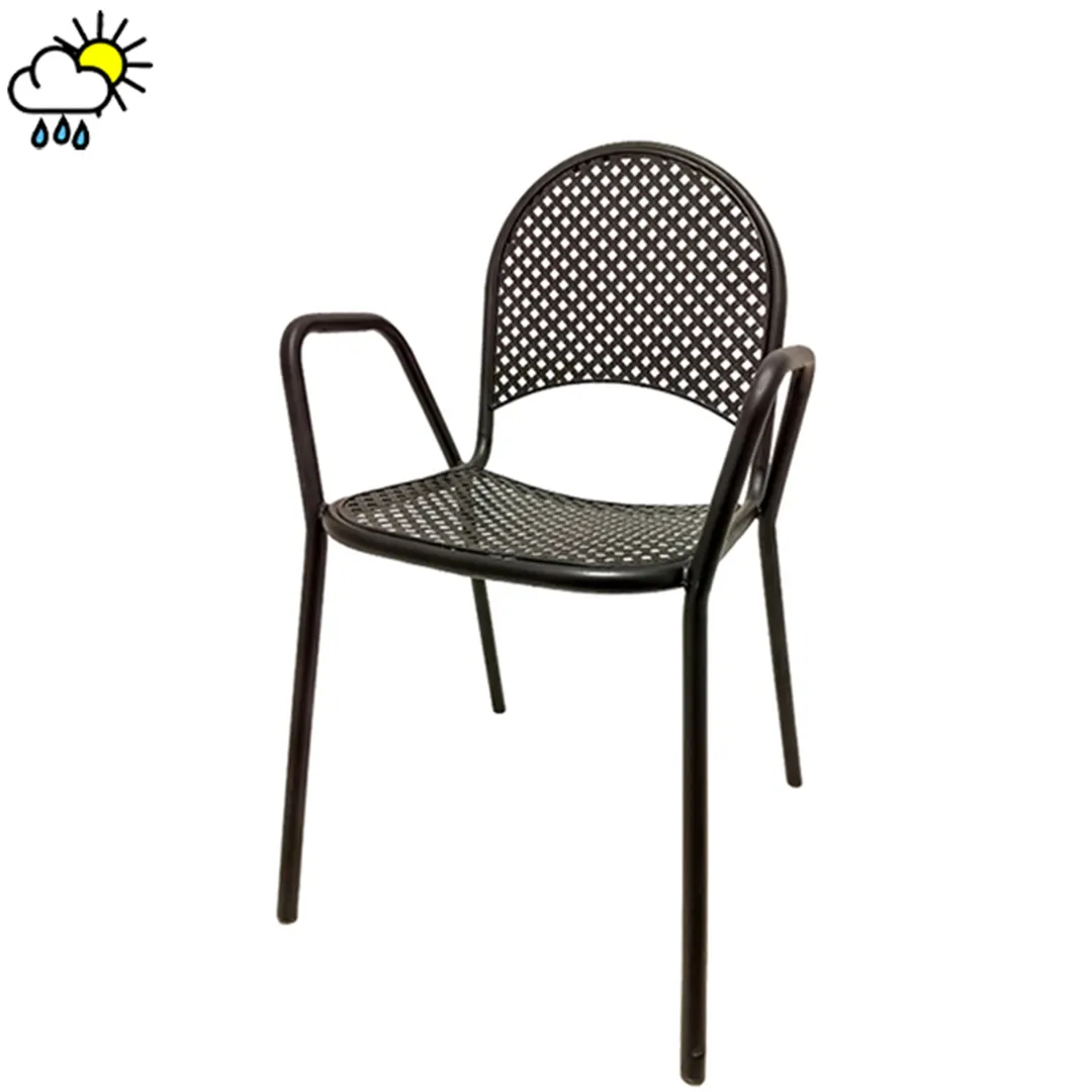 Oak Street OD105-CHAIR Diamondback Series Stacking Arm Chair, Indoor/Outdoor