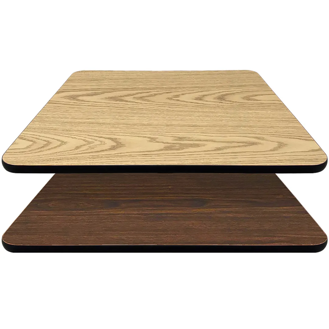 Oak Street OW3636 36" X 36" Laminate Reversible Table Top, T-Mold Edge
