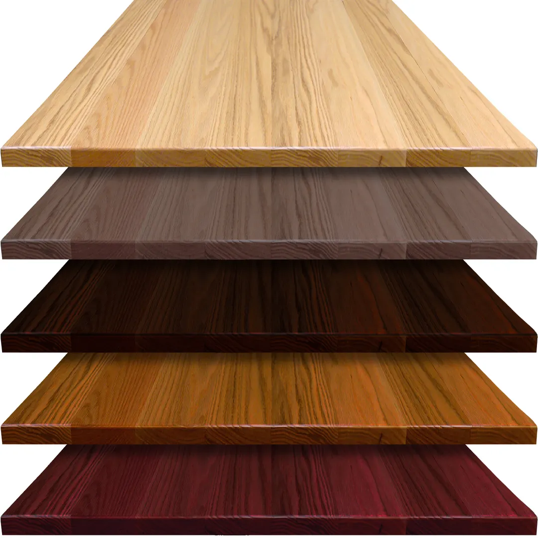 Oak Street PPM3636 Solid Maple Wood Table Top, Square 36" x 36", 1-3/4" Thick, Continuous Pattern Plank, Kiln Dried