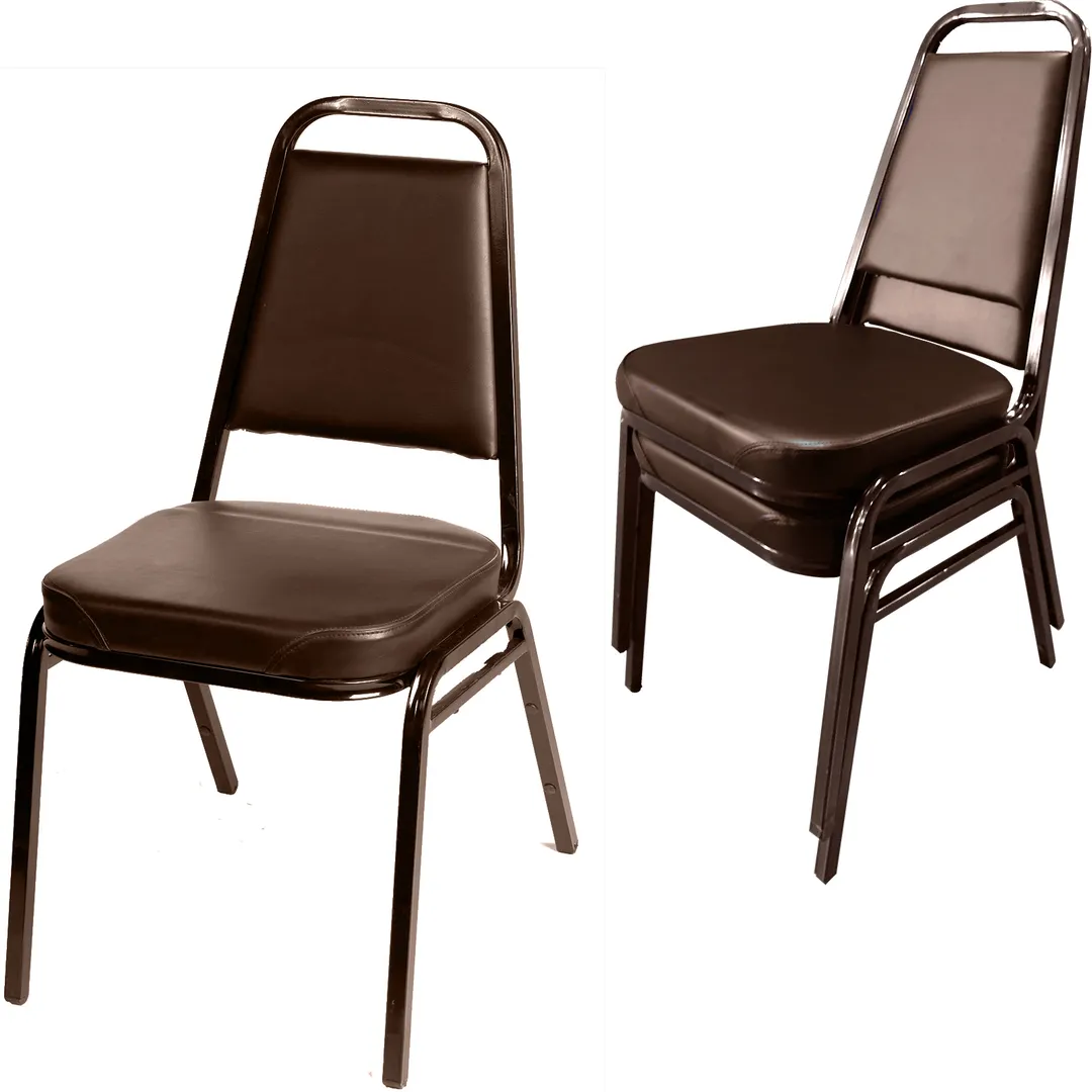Oak Street SL2082-ESP Stacking Chair, Tapered Square Back with Hand Hold