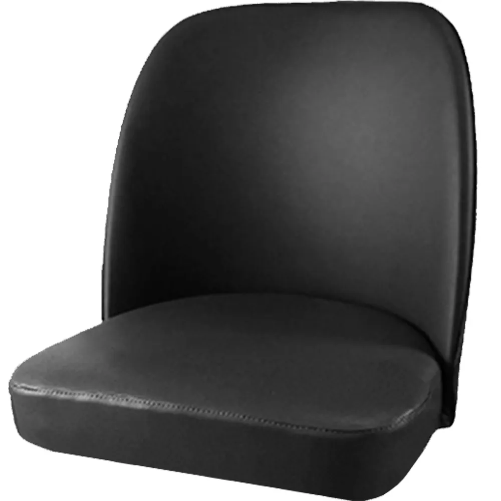 Oak Street SL2122TOP-BLK Bar Stool Seat Only, Bucket Style, Vinyl, Black, Armless