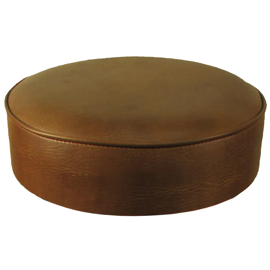 Oak Street SL2129TOP-BUC Bar Stool Seat Only, Backless, Button Top, Vinyl