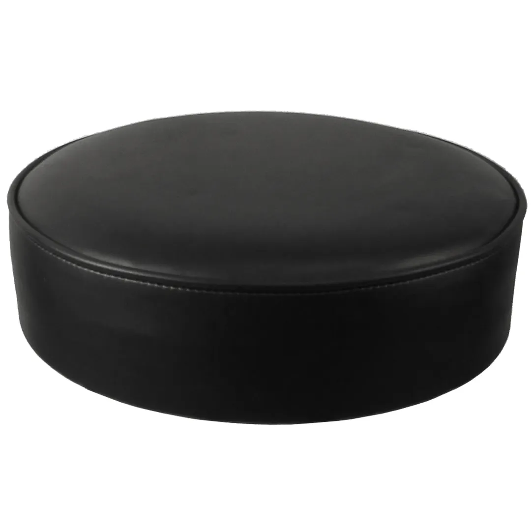 Oak Street SL3129TOP-BLK Bar Stool Seat Only, Backless, Xl Button Top, Vinyl