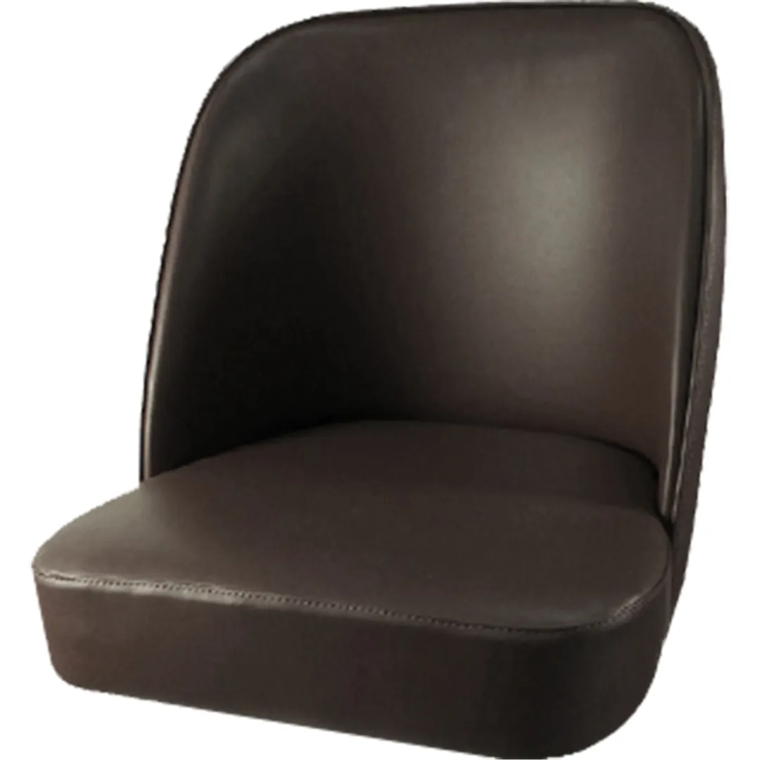 Oak Street SL3133TOP-ESP Espresso Vinyl Bucket Style Bar Stool Seat Replacement