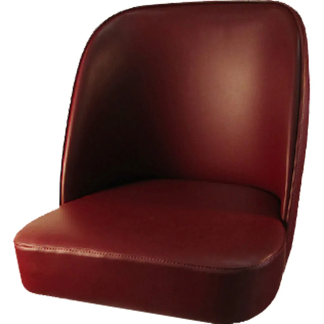 Oak Street SL3133TOP-WINE Bucket Style Bar Stool Seat, Wine Vinyl, Armless, Vinyl Upholstery