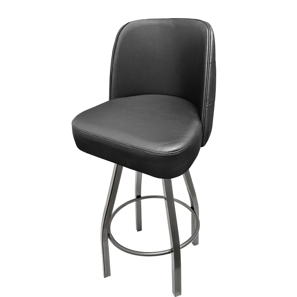 Oak Street SL8036-CCS Swivel Bar Stool with Tufted Back and Upholstered Bucket Seat