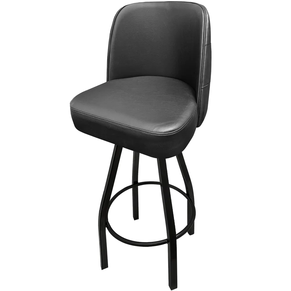 Oak Street SL8136 Swivel Bar Stool with Tufted Back and Upholstered Bucket Seat