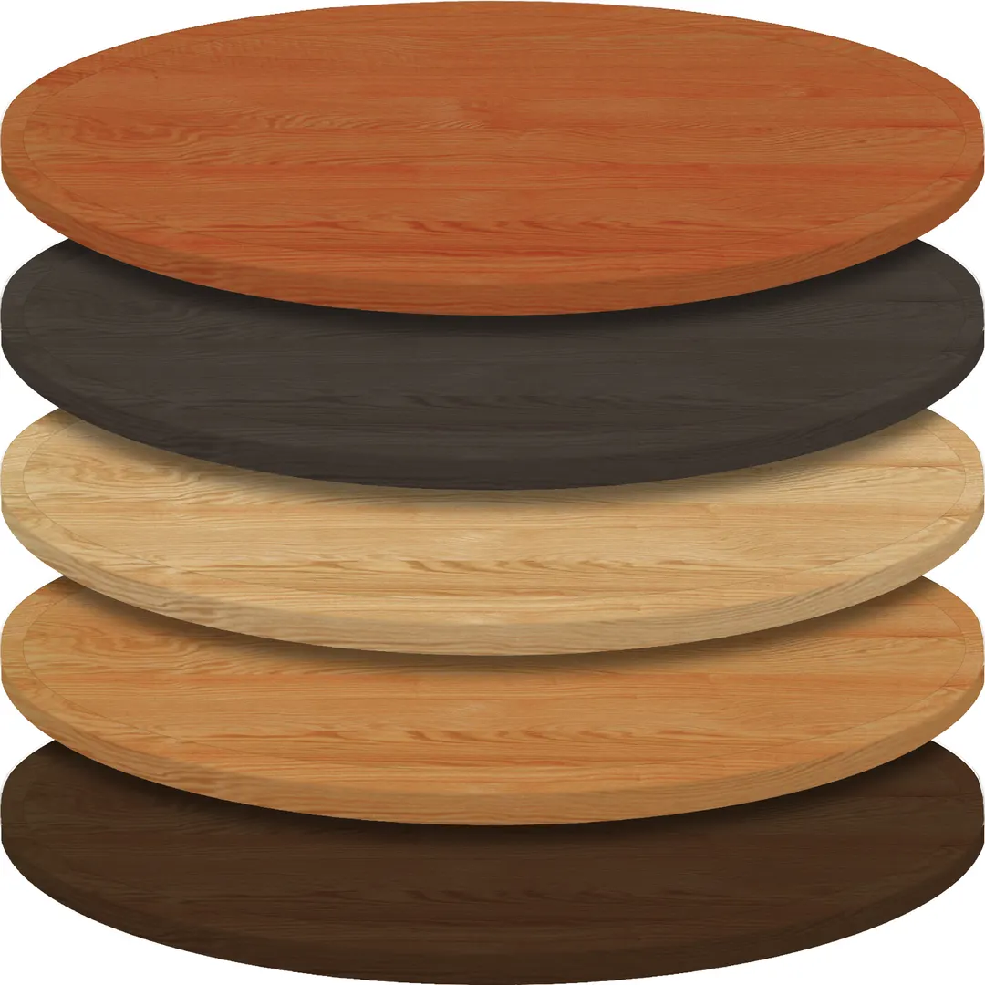 Oak Street SMW36R Round Engineered Oak Wood Table Top, 36 Inch Diameter, 1 Inch Thick
