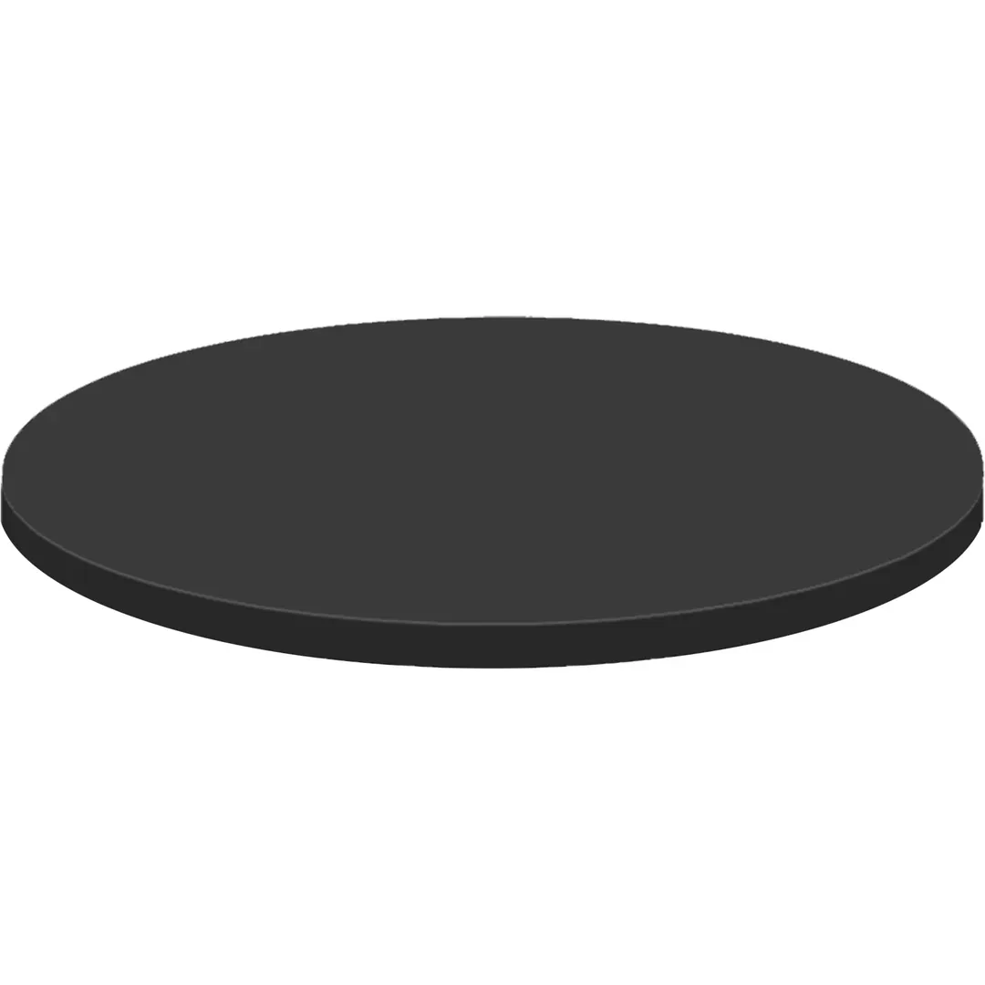 Oak Street UB36R-ON Urban Round Table Top, 36" Dia., 2" Thick, Onyx Laminate, 2mm PVC Echo Edge