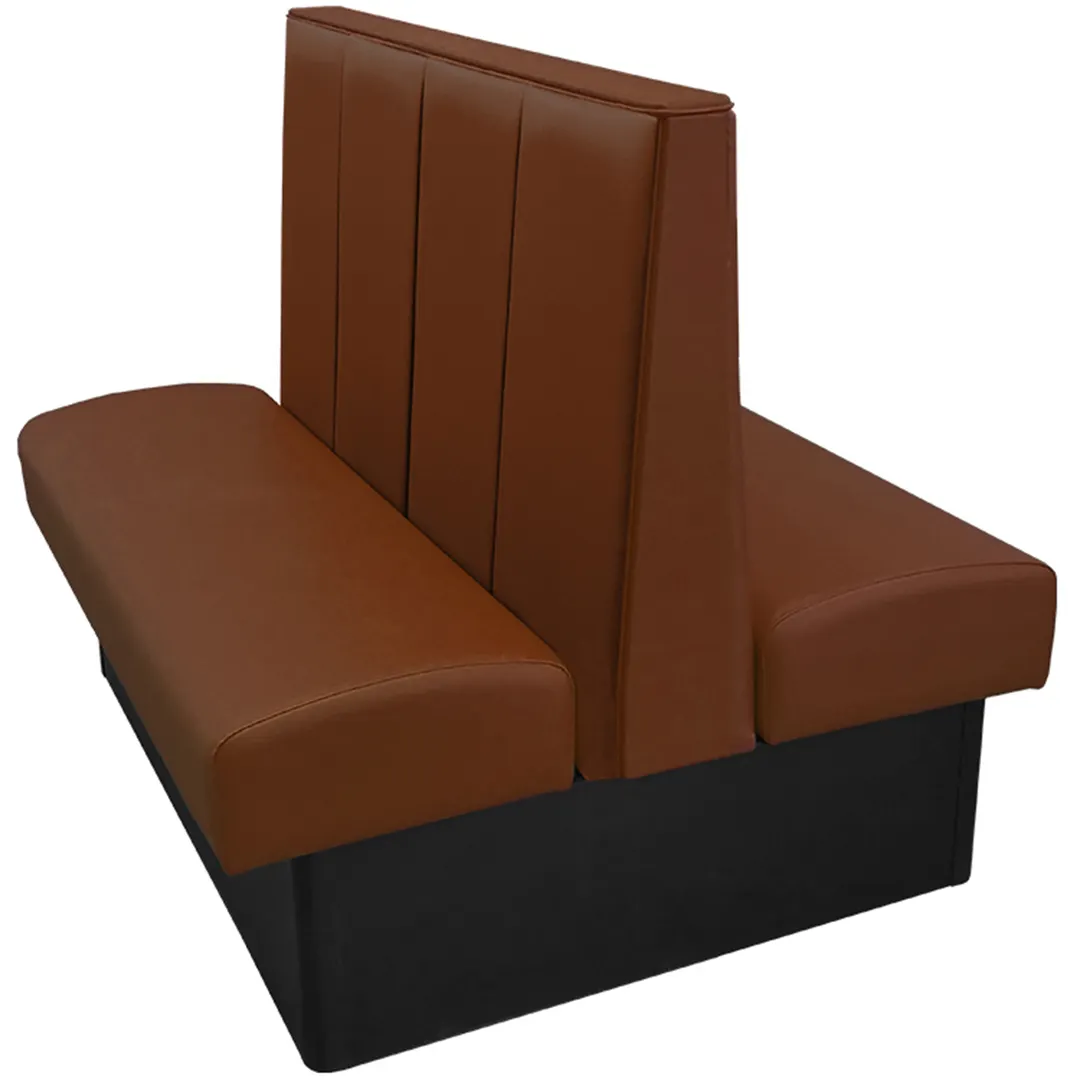 Oak Street WD-7242-DBL 72" Double Channel Back Restaurant Booth, Upholstered, 42" High