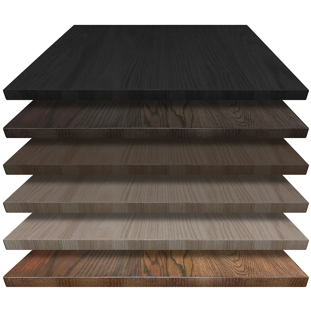 Oak Street WDL4848 48x48 Square Woodland Table Top, 1 Red Oak Faced Core, 1-5/8 Solid Wood Dropped Edge, Eased Edge Profile, Made in USA