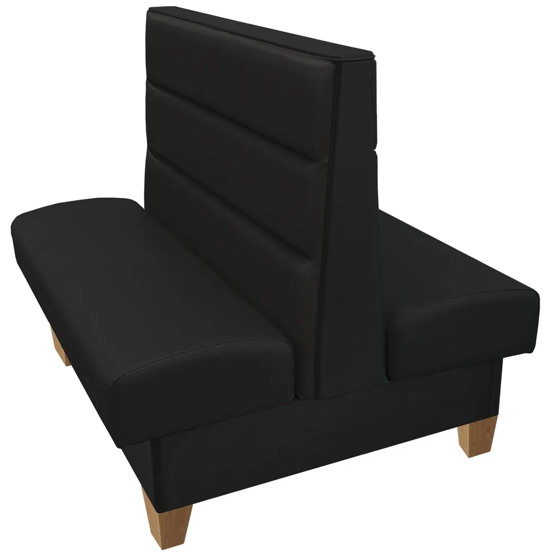 Oak Street WOR-6042-DBL 60" Double Channel Back Restaurant Booth, Upholstered, 42" High