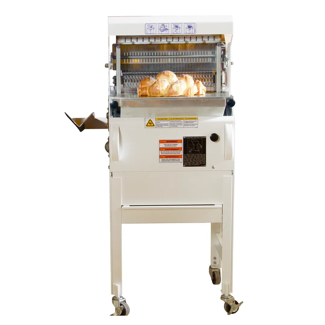 Oliver 777-N Bread Slicer, 600 Loaves/Hr, 1/2 HP White Powder‑Coat, Manual Controls, Adjustable Thickness