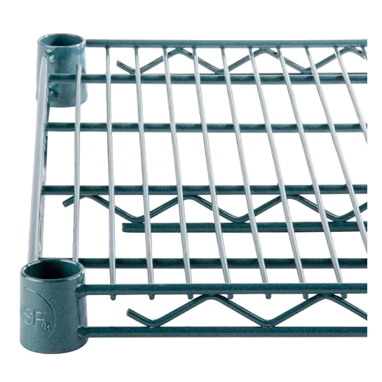 Olympic J2472K Green Epoxy Wire Shelf - 24" x 72"