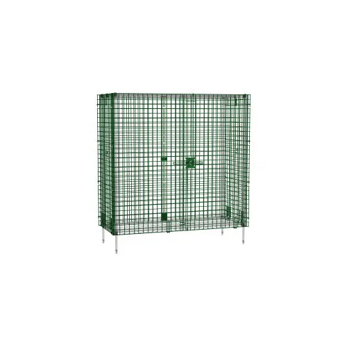 Olympic JSEC56K-CTN Green Epoxy Wire Shelving Security Cage - 60"W x 24"D