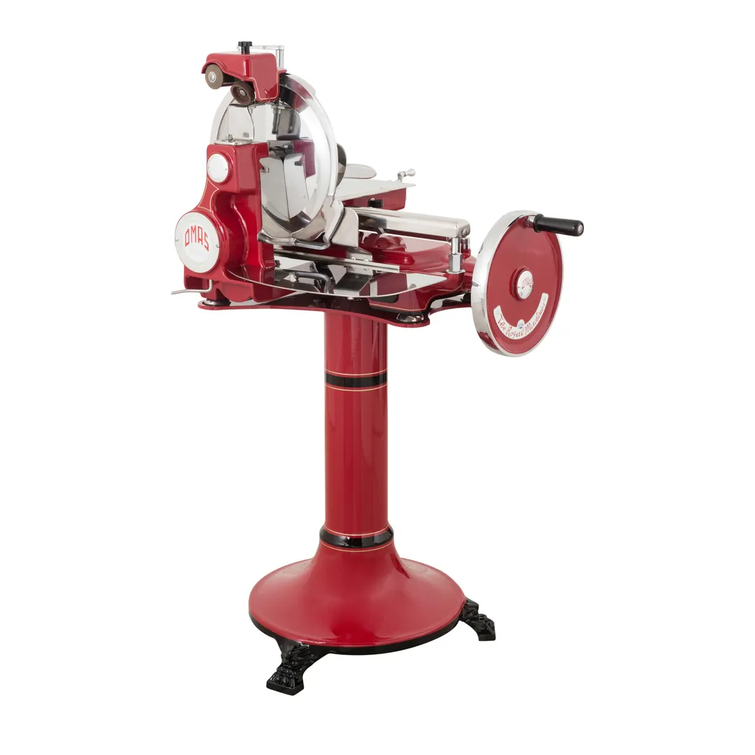 Omas OMAS-STAND Pedestal, 24"W x 24"D x 32"H, for Heritage & Vintage Flywheel Slicers, Red