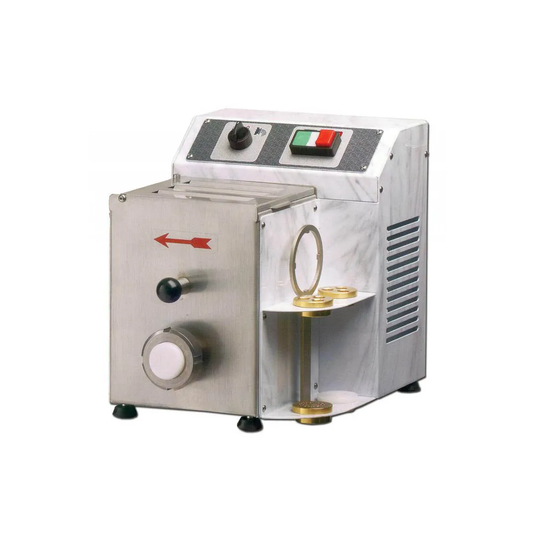Omcan USA 13317 (PM-IT-0002) Countertop Pasta Machine, White Color, 2.86 lbs Tank Capacity, 5-1/2 lbs Output/hr, 1/2 Hp